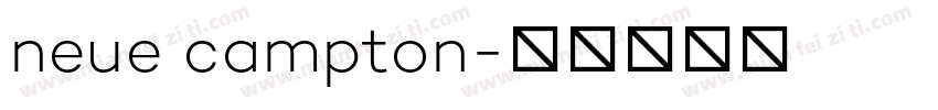 neue campton字体转换